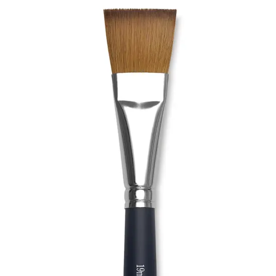 Winsor & Newton Artists' Kolinsky Sable Watercolor Brush - One-Stroke, Short Handle, Size 3/4" {1}
