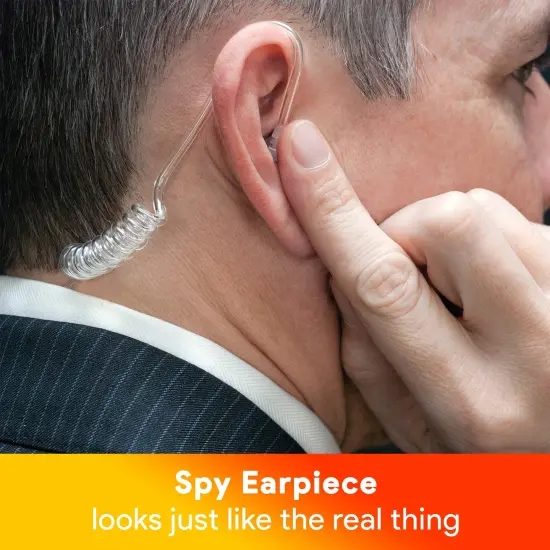 Secret Spy Earpiece Headphones - FBI CIA Secret Service Security Guard Ear Piece Costume Accessory for Kids {2}
