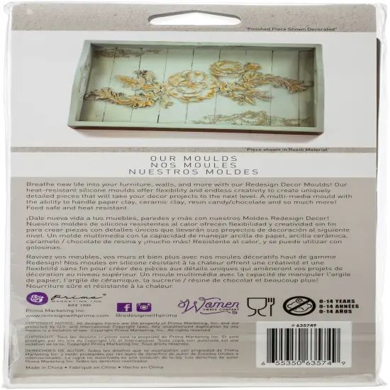 Prima Marketing Re-Design Mould 5"X8"X8mm-In The Garden {4}