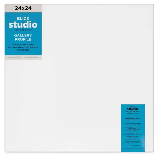 Blick Studio Stretched Cotton Canvas - Gallery Profile, 24" x 24" {1}