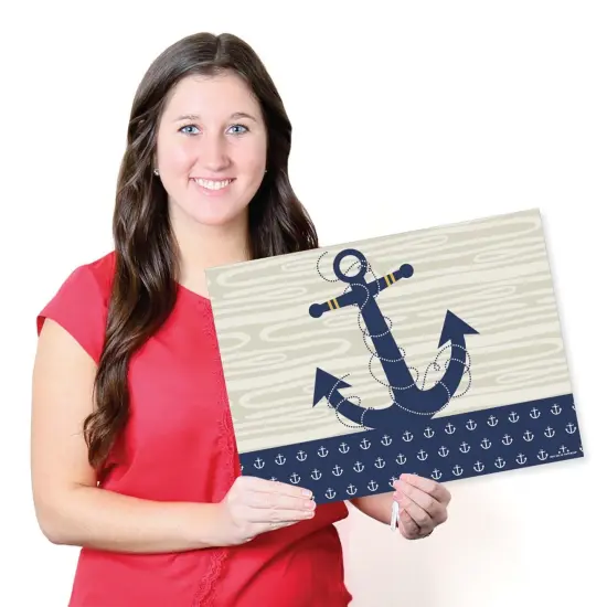 Big Dot of Happiness Ahoy - Nautical - Party Table Decorations - Baby Shower or Birthday Party Placemats - Set of 16 {7}