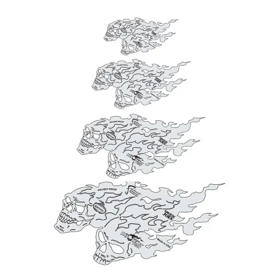 Iwata Artool Freehand Template - Set of 4, HotHeadz Smokin' Joes {2}