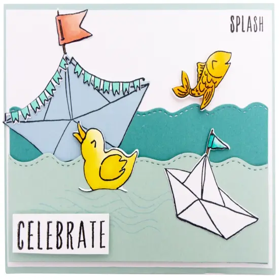 Studio Light Essentials Stamp & Die Set-Nr. 24, Paper Boats {3}