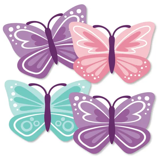 Big Dot of Happiness Beautiful Butterfly - Decorations DIY Floral Baby Shower or Birthday Party Essentials - Set of 20 {3}