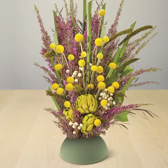 FloraCraft Floral Desert DryFoM Half Ball-3.8"X7.8" {4}