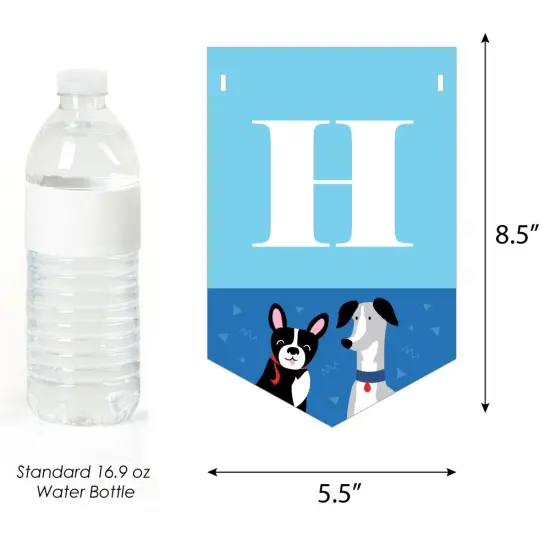 Big Dot of Happiness Pawty Like a Puppy - Dog Birthday Party Bunting Banner - Birthday Party Decorations - Happy Birthday {4}