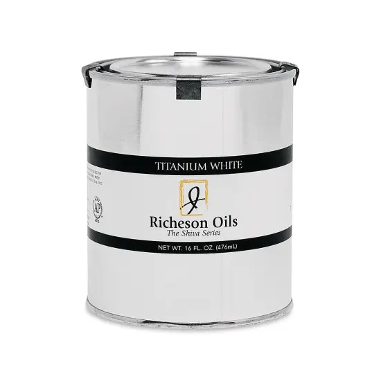 Shiva Signature Artist Oil Color - Titanium White, 16 oz Can {1}