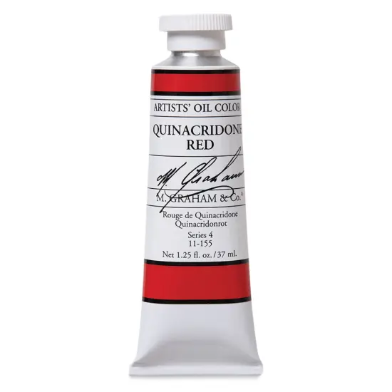 M. Graham Artists' Oil Color - Quinacridone Red, 37 ml tube {1}