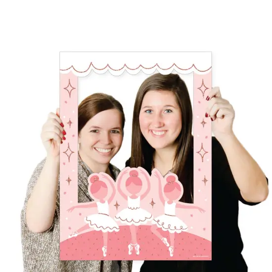Big Dot of Happiness Tutu Cute Ballerina - Ballet Birthday Party or Baby Shower Selfie Photo Booth Picture Frame & Props - Printed on Sturdy Material {4}