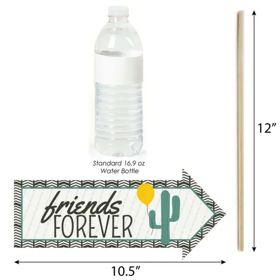 Big Dot of Happiness Funny Prickly Cactus Party - Fiesta Party Photo Booth Props Kit - 10 Piece {3}