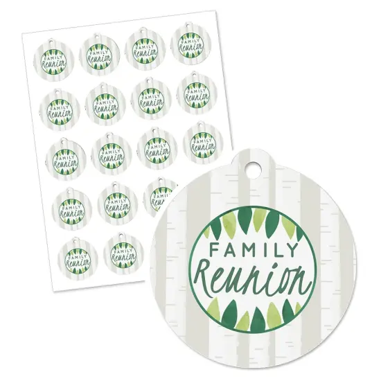 Big Dot of Happiness Family Tree Reunion - Family Gathering Party Favor Gift Tags (Set of 20) {4}
