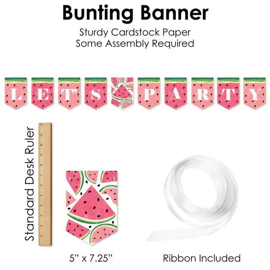 Big Dot of Happiness Sweet Watermelon - Fruit Party Supplies Decoration Kit - Decor Galore Party Pack - 51 Pieces {7}