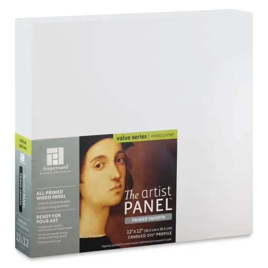 Ampersand Value Series Artist Panel - Smooth, 12" x 12", 1-1/2" Cradle {2}