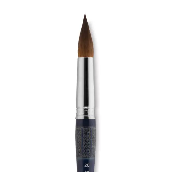 Escoda Optimo Kolinsky Sable Brush - Pointed Round, Short Handle, Size 20 {1}