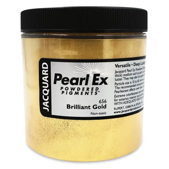 Jacquard Pearl-Ex Pigment - 4 oz, Brilliant Gold, Jar {1}