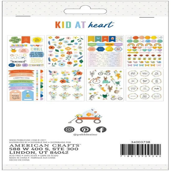 Pebbles Kid At Heart Sticker Book with Iridescent Foil Accents {3}