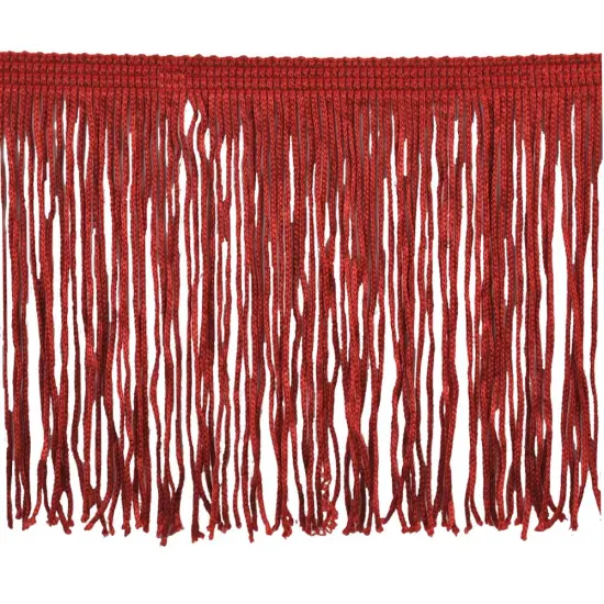 Belagio Chainette Fringe, 4" Wide, 10-Yard Bolt, Red {1}
