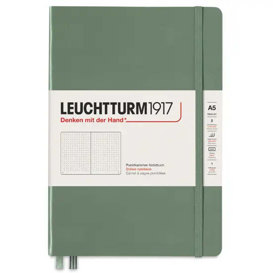 Leuchtturm1917 Dotted Hardbound Notebook - Olive, 5-3/4" x 8-1/4" {1}