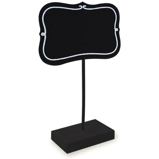 Multicraft Chalkboard Table Sign 2.6"X1.8"-Bracket With White {3}