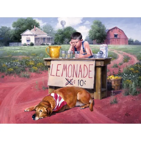 Sunsout Liquidation Sale Lemonade Stand 500 pc Jigsaw Puzzle 16851 {1}