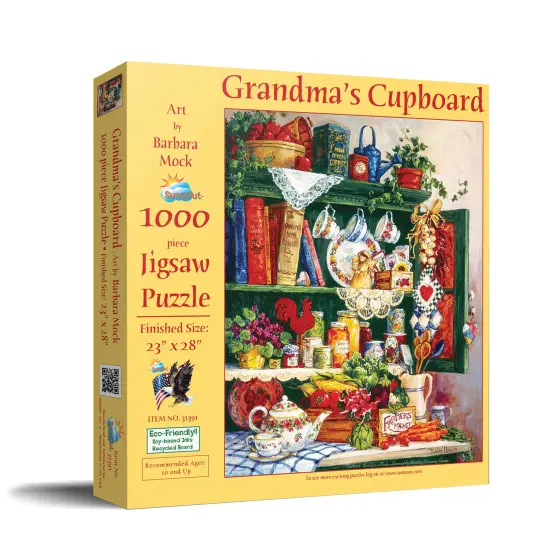 Sunsout Grandma's Cupboard 1000 pc Jigsaw Puzzle 31391 {3}