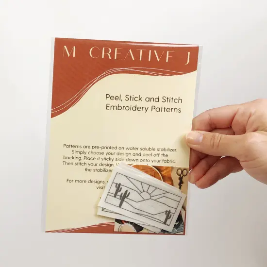 MCreativeJ Landscapes- Peel Stick and Stitch Hand Embroidery Patterns {1}