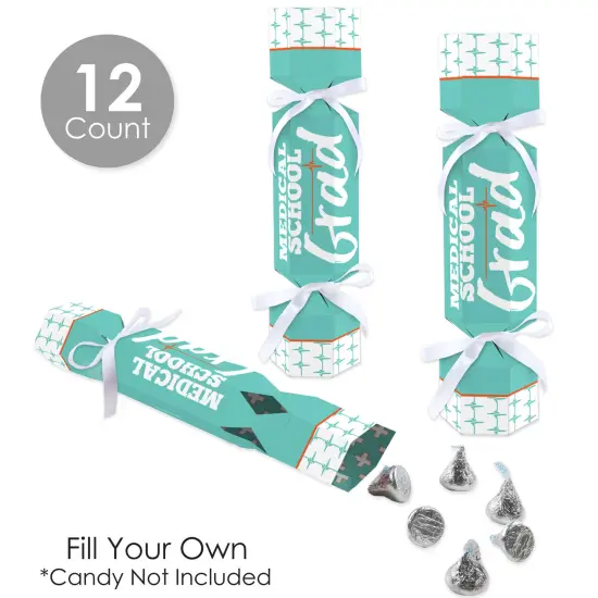 Big Dot of Happiness Medical School Grad - No Snap Doctor Graduation Party Table Favors - DIY Cracker Boxes - Set of 12 {4}