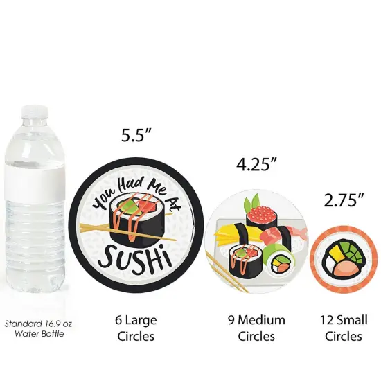 Big Dot of Happiness Let's Roll - Sushi - Japanese Party Giant Circle Confetti - Party Decorations - Large Confetti 27 Count {4}