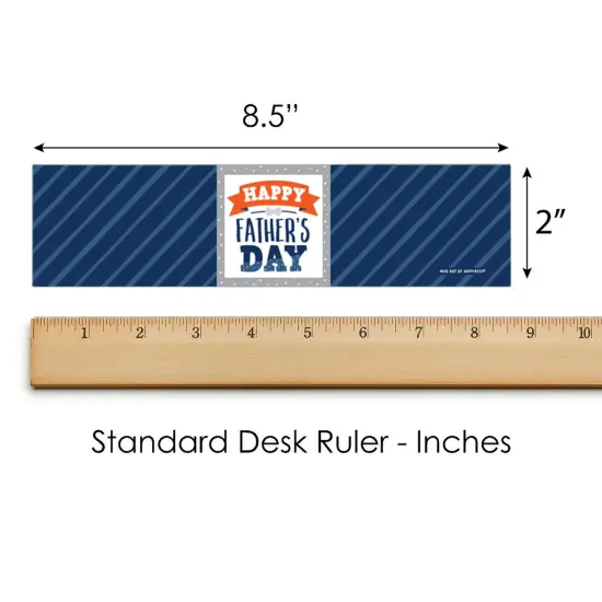 Big Dot of Happiness Happy Father's Day - We Love Dad Party Water Bottle Sticker Labels - Set of 20 {6}