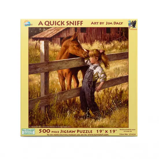 Sunsout A Quick Sniff 500 pc Jigsaw Puzzle 29426 {4}