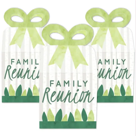 Big Dot of Happiness Family Tree Reunion - Square Favor Gift Boxes - Family Gathering Party Bow Boxes - Set of 12 {3}