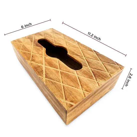 Modern Decorative Paper Facial Tissue Box Holder for Kitchen, Dining Room, and Office {6}