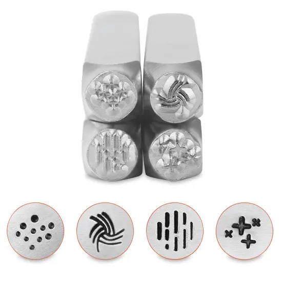 ImpressArt Design Stamp - Texture Pack Series 3, Set of 4 {1}