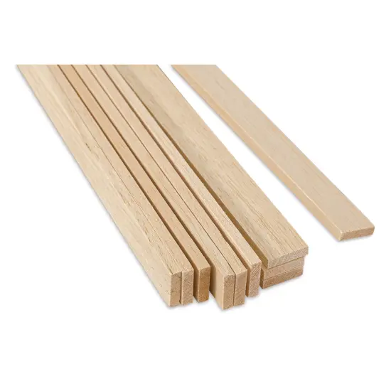 Bud Nosen Balsa Wood Sticks - 1/4" x 1" x 36", Pkg of 10 {1}