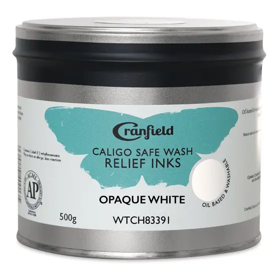 Cranfield Caligo Safe Wash Relief Ink - Opaque White, 500 g {1}