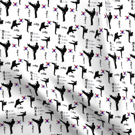 Various Fabrics by the Yard or Fat Quarter Large Print Martial Arts Fitness Health Custom Printed Fabric by Spoonflower {5}