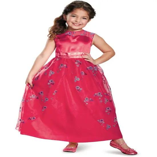 Child's Girls Disney Princess Elena Of Avalor Ball Gown Dress Costume {1}
