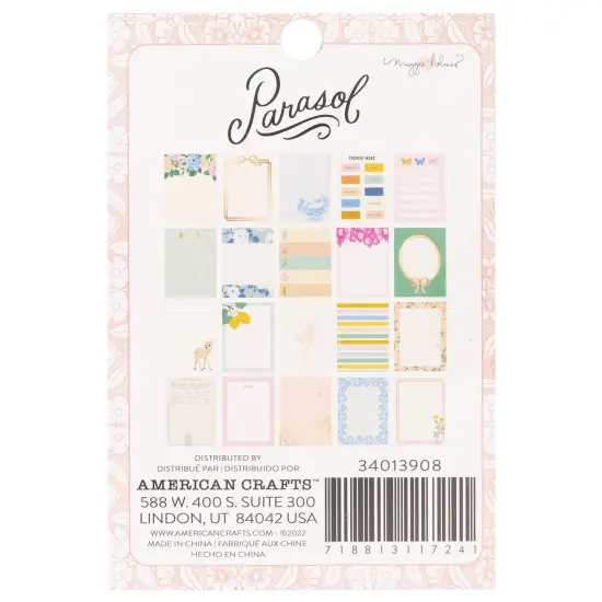 Maggie Holmes Parasol Notecard Pad 40/Pkg-3"X4" {2}