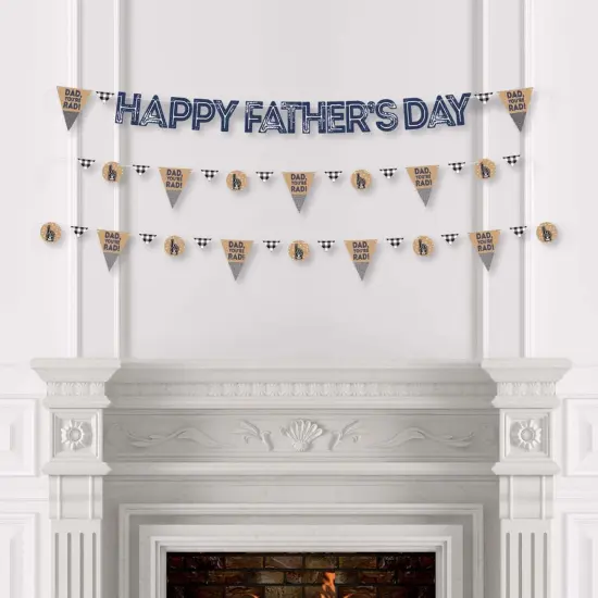 Big Dot of Happiness My Dad is Rad - Father's Day Letter Banner Decoration - 36 Banner Cutouts and Happy Father's Day Banner Letters {4}