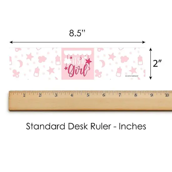 Big Dot of Happiness It's a Girl - Pink Baby Shower Water Bottle Sticker Labels - Set of 20 {6}