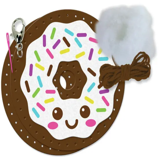 Colorbok Sew Cute! Felt Backpack Clip Kit-Donut {3}