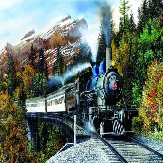 Sunsout Autumn Mist 1000 pc Jigsaw Puzzle 57780 {1}