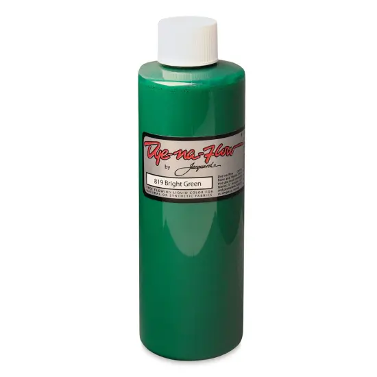Jacquard Dye-Na-Flow Fabric Color - Bright Green, 8 oz bottle {1}
