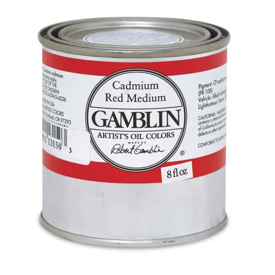 Gamblin Artist's Oil Color - Cadmium Red Medium, 8 oz Can {1}