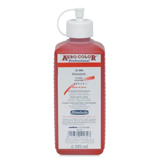 Schmincke Aero Color Professional Airbrush Color - 250 ml, Scarlet {1}