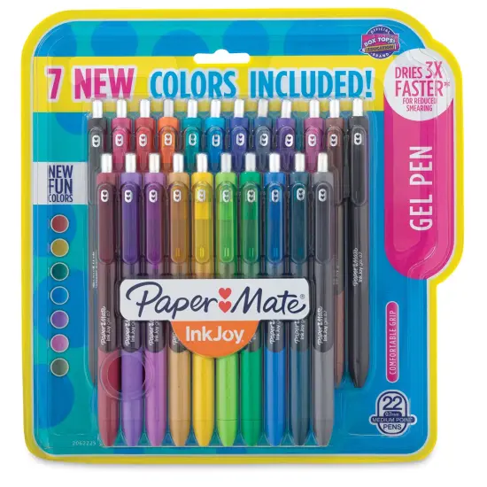 Paper Mate Inkjoy Retractable Gel Pens - Fashion Colors, Set of 22 {1}