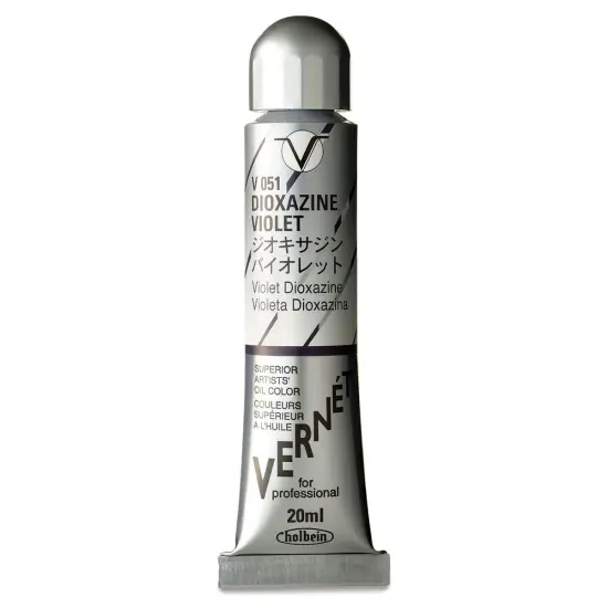 Holbein Vern&eacute;t Superior Artists' Oil Color - Dixoazine Violet, 20 ml tube {1}