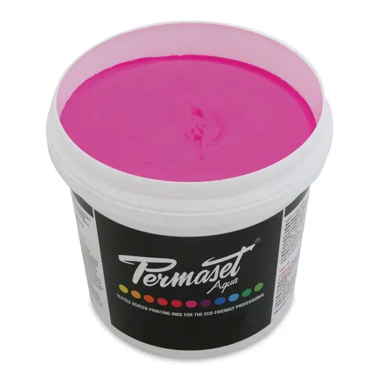 Permaset Aqua Fabric Ink - Supercover Glow Magenta, Liter {1}