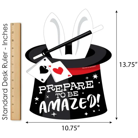 Big Dot of Happiness Ta-Da, Magic Show - Outdoor Lawn Sign - Magical Birthday Party Yard Sign - 1 Piece {6}