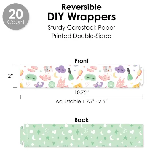 Big Dot of Happiness Pajama Slumber Party - Girls Sleepover Birthday Party Favors and Cupcake Kit - Fabulous Favor Party Pack - 100 Pieces {4}